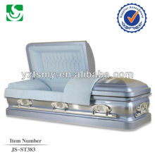 blue interior metal casket wholesale